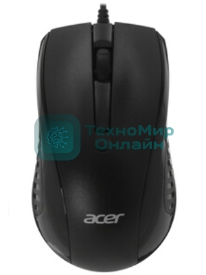 Мышь проводная Acer OMW136 черный, 1200 dpi, USB, кнопки - 3