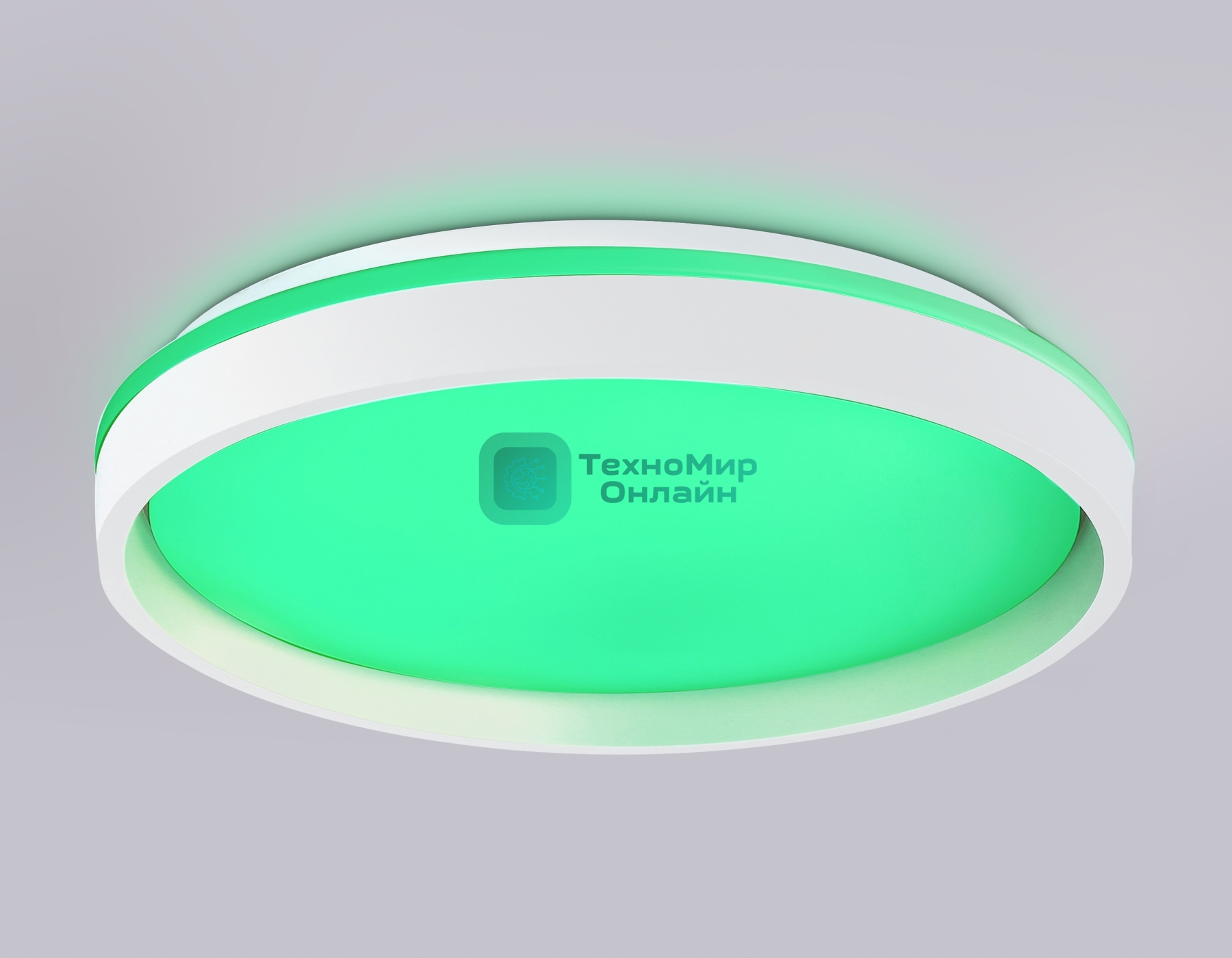 Светодиодный светильник RGB Ambrella light FZ607 WH/GD белый/золото IP20 66W 3000K-6500K+RGB D490*85 (ПДУ ИК)