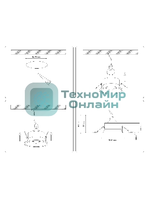 Встраиваемый точечный светильник Ambrella light TN102805 WH белый GU5.3 D81*50