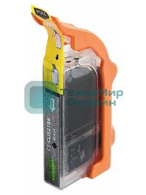 Картридж струйный Cactus CS-CLI521BK черный (8.4 мл) для Canon Pixma MP540/MP550/MP620/MP630/MP640/MP660/MP980/MP990/iP3600/iP4600/iP4700/MX860