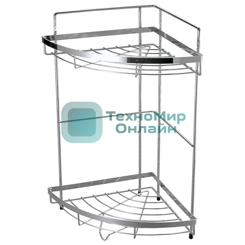 Полка угловая двухъярусная Рыжий кот COZY-CR-2, размер: 24,5*24,5*38см