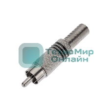 Разъем штекер PROconnect RCA металл под винт ZN черный/красный