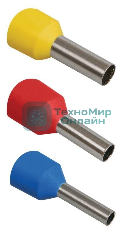 Наконечник-гильза изол. Е1012 1 кв.мм (уп. 100 шт) IEK UGN10-001-03-12
