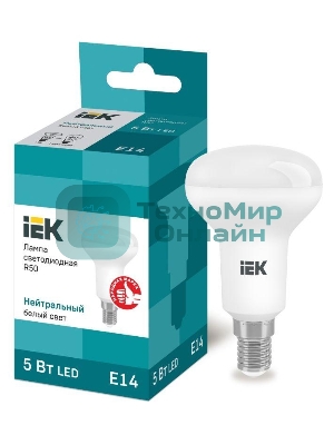 Лампа cветодиодная IEK LLE-R50-5-230-40-E14 ECO R50 рефлектор 5Вт 230В 4000К E14