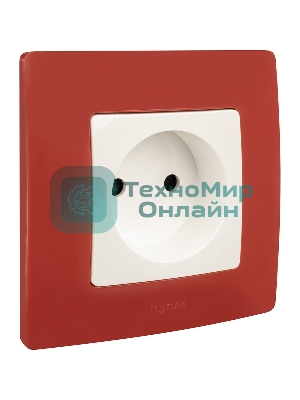 Розетка 2К винт., защ.шт., белый ETIKA Розетка 2К винт., защ.шт., белый