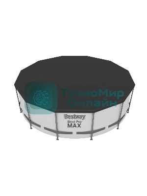 Тент для бассейнов каркасных и с надувным бортом BESTWAY 58037 Fast Set 366 см