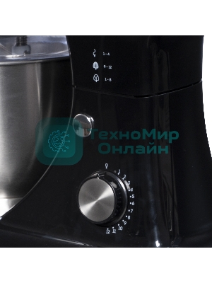 Миксер Galaxy Line GL 2230, черный, планетарный, 700 Вт, 12 скоростей