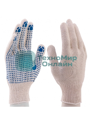 Перчатки трикотажные, с ПВХ точкой, 10 класс Россия