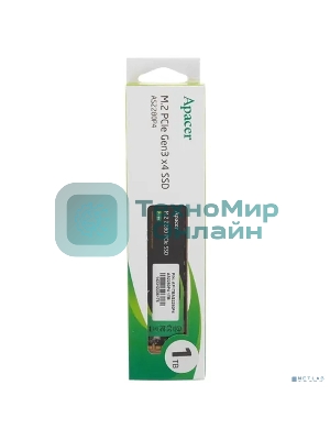 Накопитель SSD Apacer 1Tb, M.2 2280, AS2280P4 PCIe 3.0 x4, NVMe, R/W 3000/2000