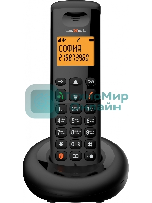 Телефон беспроводной TEXET TX-D4905A черный