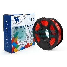 Филамент NVPrint PETG Clear Red Прозрачно-красный для 3D печати диаметр 1.75мм масса 1 кг