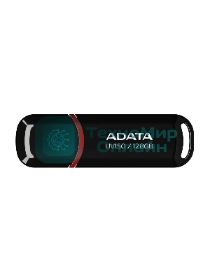 Флешка USB ADATA UV150 (AUV150-128G-RBK), 128Gb, USB 3.0, R/W 100/30, черный
