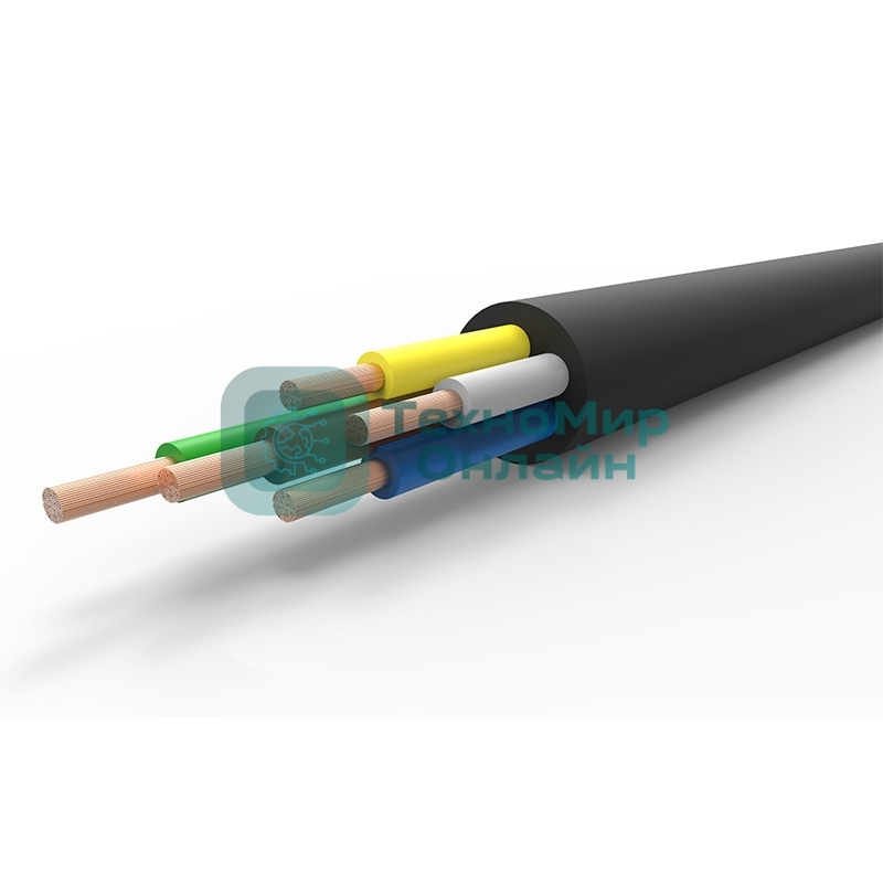 Кабель промышленный Rexant гибкий КГтп-ХЛ 5х4 мм², длина 20 метров, ГОСТ