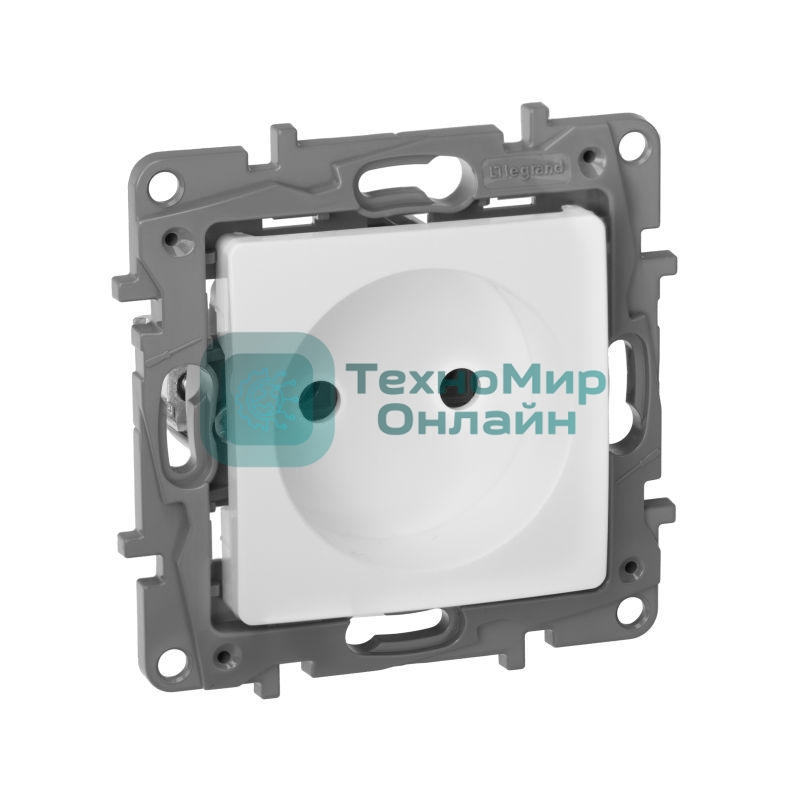 Розетка 2К винты, белый ETIKA