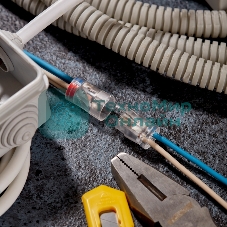 Экспресс-клемма Rexant СМК 2273-2x2R проходная разъемная 2 полюса 2х2-проводная 0,5-2,5 мм² (50 шт/уп)