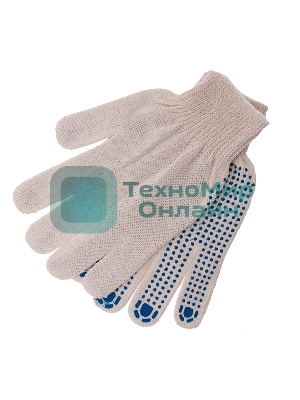 Перчатки трикотажные, с ПВХ точкой, 10 класс Россия