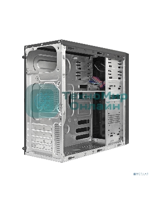 Компьютерный корпус Minitower ExeGate EX283241RUS MA-373X-UN350 Black, mATX (UN350, 120мм) 2*USB, Audio