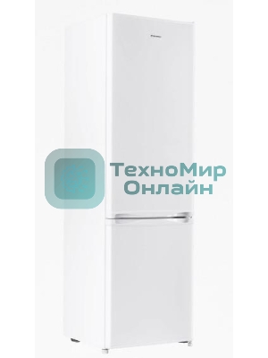 Холодильник Maunfeld MFF180W белый двухкамерный 192/68л морозилка снизу, De Frost