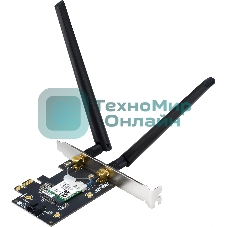 Сетевой адаптер Wi-Fi + Bluetooth Asus PCE-BE6500 BE6500 PCI Express 2ант.