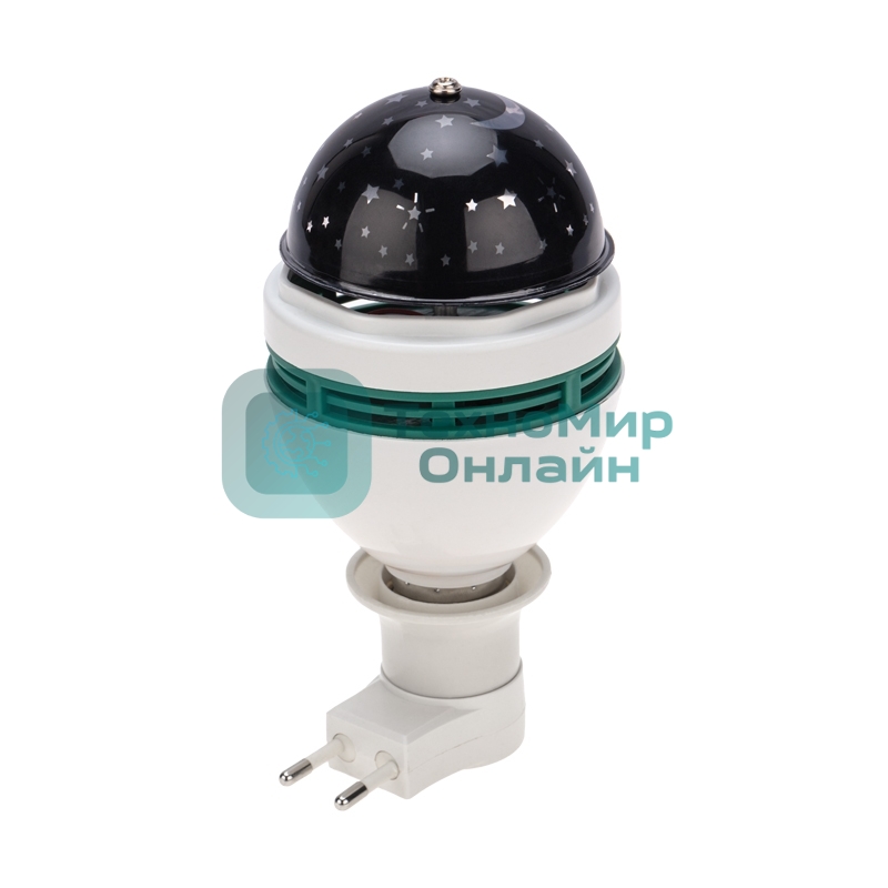 Диско-лампа Neon-night светодиодная E27 с переходником в розетку, проекция звезды, 230В