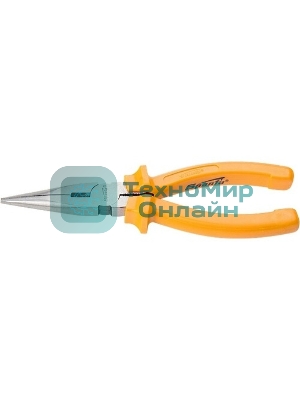 Длинногубцы Sparta Classic, 200 мм, прямые шлифованные, пластмассовые рукоятки