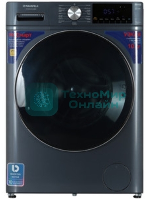 Стиральная машина Maunfeld MFWM1410SB02 темно-серебристый, загрузка фронтальная 10 кг, 1400 об/мин., класс: А+++