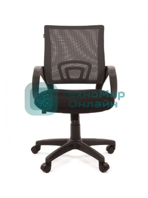 Кресло Chairman 696 TW-01 черный, ткань, 120 кг, механизм качания