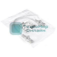 Патч-корд ExeGate EX286375RUS UTP-RJ45-RJ45-5e-0,3M-LSZH-GY, UTP, cat.5e, LSZH, 0.3м, серый