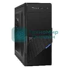 Компьютерный корпус ExeGate EX284022RUS Minitower BA-201 Black, mATX, (без БП), 2*USB, Audio