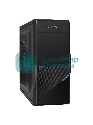 Компьютерный корпус ExeGate EX284022RUS Minitower BA-201 Black, mATX, (без БП), 2*USB, Audio