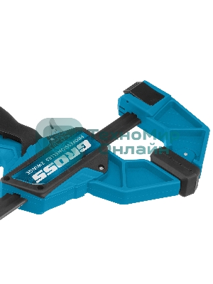 Струбцина Gross 20702 реечная быстрозаж. пистолет. пошаг.механизм пл. корпус 300мм