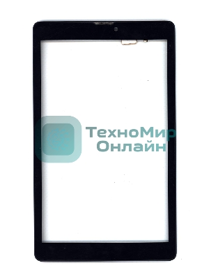Сенсорное стекло (тачскрин) для Irbis TZ84, черное с рамкой
