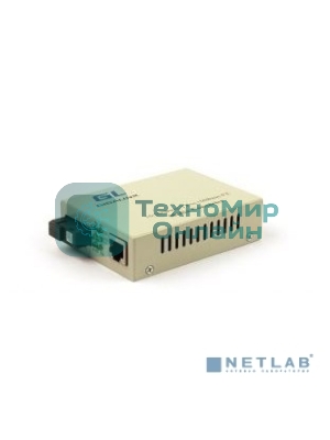Конвертер из UTP GIGALINK GL-MC-UTPF-SC1F-18SM-1550-N 100Мбит/c в WDM, без LFP, SM, SC, Tx:1550/Rx:1310, 18 дБ (до 20 км)