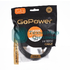 Кабель а/в GoPower Длина 1.8 м Разъемы DisplayPort (m)-DisplayPort (m) черный 00-00028932