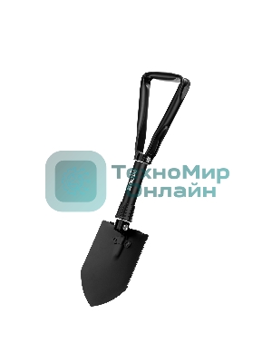 Лопата походная Palisad 150х200х253-620 мм, цельнометаллическая, складная в чехле