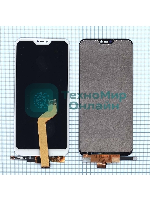 Дисплей для Xiaomi Redmi 6 Pro, Mi A2 Lite в сборе с тачскрином белый