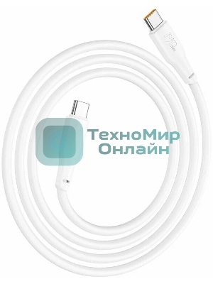 Кабель USB2.0 Hoco Type-C/Type-C, 5А, 240Вт, X93, 1м, белый, коробка