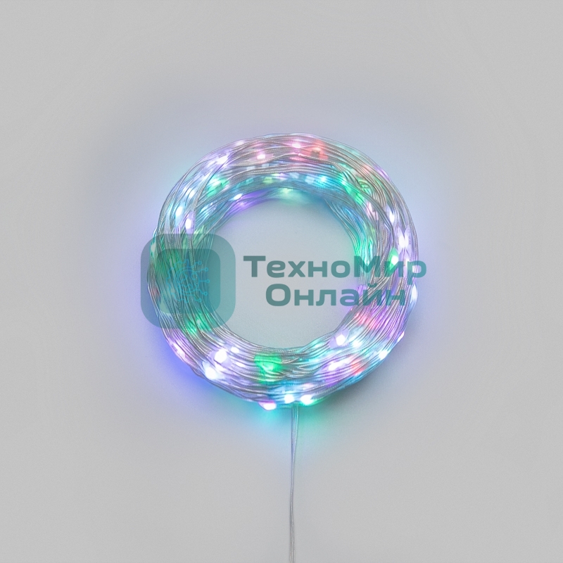 Умная гирлянда Neon-night Роса с крупными каплями 20м 200 LED RGB IP20 прозрачный провод USB