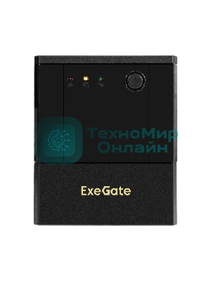 Источник бесперебойного питания ExeGate Power NB-2200.LED.AVR.8C13 (2200VA/1300W, LED, AVR, 8*C13, батарея 12V 9Ah - 2 шт., металлический корпус, Black)