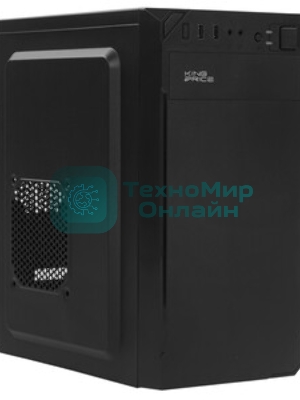 Компьютерный корпус KingPrice KPCC-MN209 черный без БП mATX 1x80мм 2x120мм 2xUSB 2.0 audio