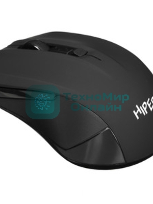 Мышь беспроводная HIPER HOMW-101-BT черный, 1600 dpi, радиоканал, USB, кнопки - 4