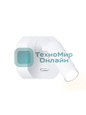 Настенный поворотный светодиодный светильник Ambrella light FW282 SWH белый песок LED 4200K 3W 66*66*65