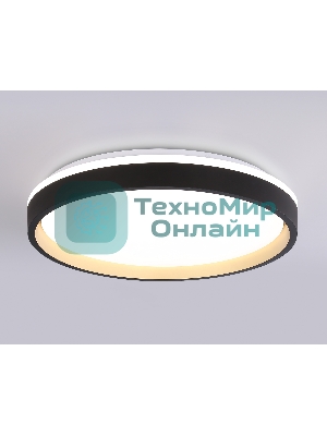 Светодиодный светильник RGB Ambrella light FZ610 BK/GD черный/золото IP20 66W 3000K-6500K+RGB D490*85 (ПДУ ИК)