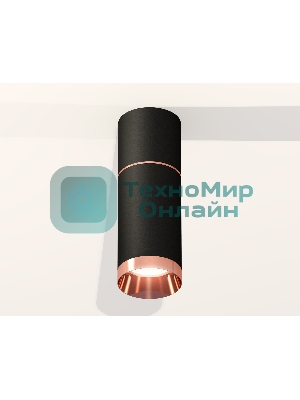 Светильник Ambrella Light XS6323063 SBK/PPG черный песок/золото розовое полированное MR16 GU5.3 (C6302, A2063, C6323, N6135)