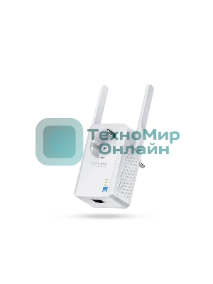 Сетевой адаптер TP-Link SOHO TL-WA860RE 300Mbps Wireless N Wall Plugged Range Extender with AC Passthrough, QCA(Atheros), 2T2R, 2.4GHz, 802.11b/g/n, 1 10/100Mbps LAN port, Range Extender button, Range Extender mode, suppo поставляется без кабеля RJ-45