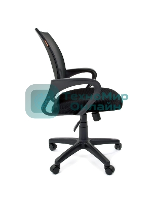 Кресло Chairman 696 TW-01 черный, ткань, 120 кг, механизм качания