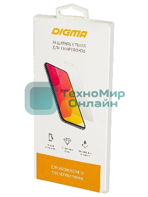 Защитное стекло для экрана Digma черный для Xiaomi Redmi 10 2.5D