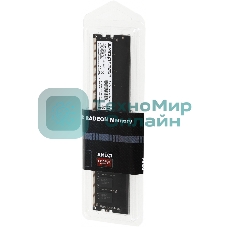 Оперативная память AMD Radeon R7, DDR4, 4GB (1x4 GB), 2400 MHz, CL16, DIMM