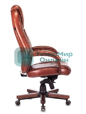 Кресло Бюрократ T-9923WALNUT Leather Eichel светло-коричневый, кожа