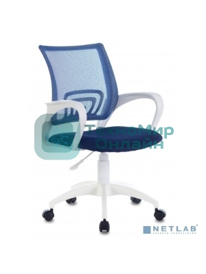 Кресло Бюрократ CH-W695NLT TW-05N TW-10N темно-синий, сетка/ткань, 120 кг, механизм качания